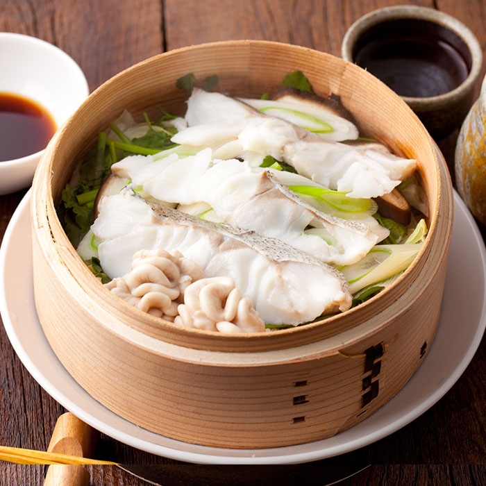 タラと白子と野菜のせいろ蒸し　レシピ