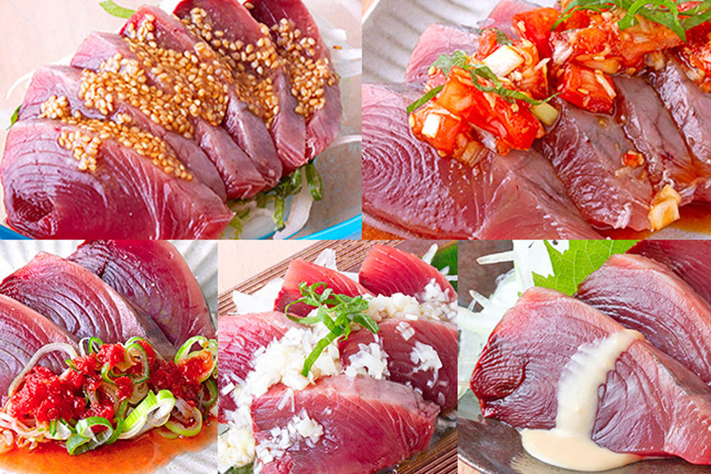 カツオ刺身・たたきに合う　オススメレシピ