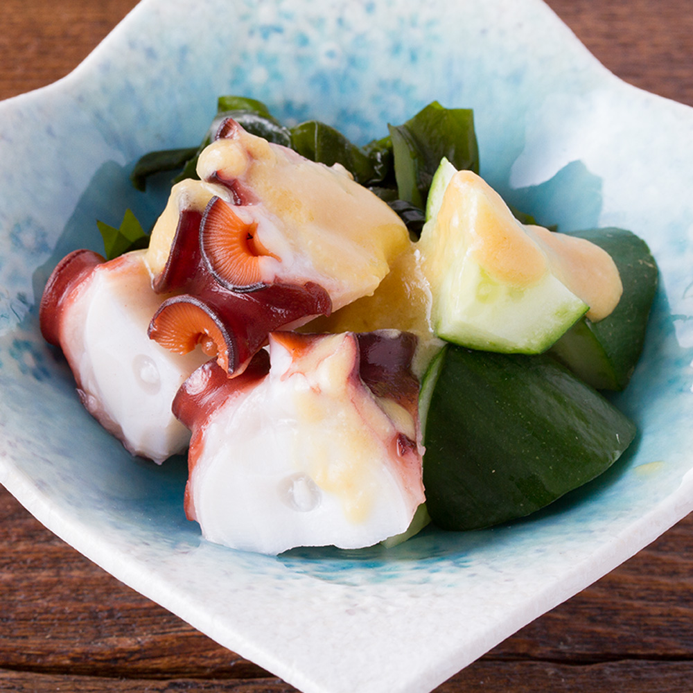 タコの酢味噌和え