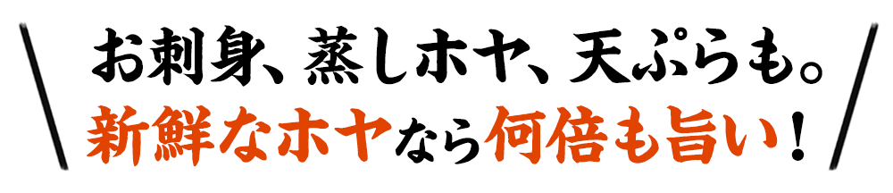 新鮮なホヤなら何倍も旨い
