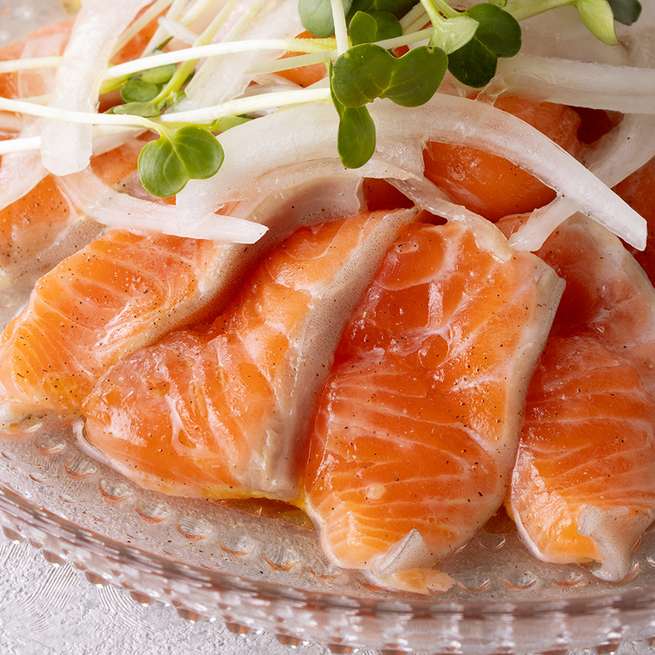 さっぱり食べれる「カルパッチョ和風おろしソース」