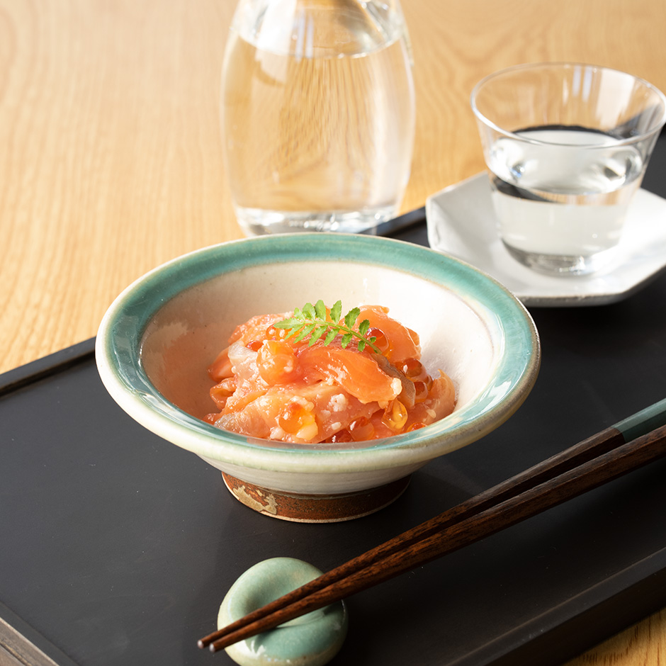 サーモン塩辛　食べ方