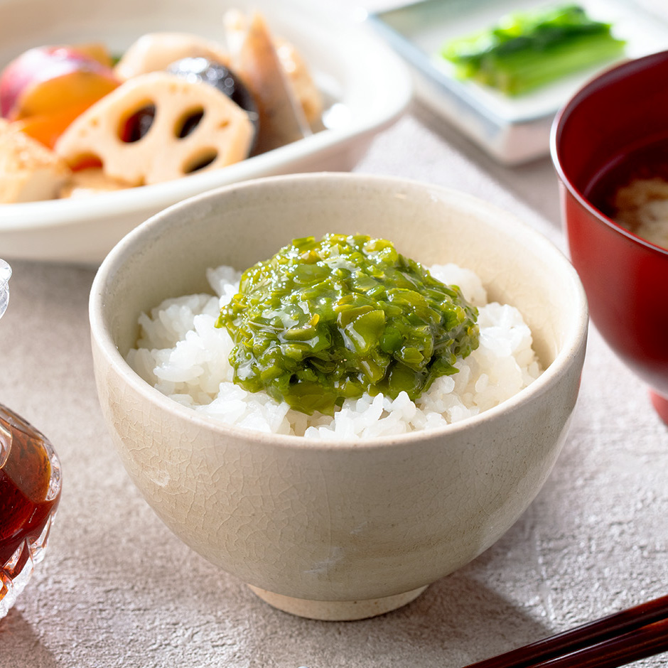 湯通したたきめかぶは解凍するだけ、毎日の食卓に。