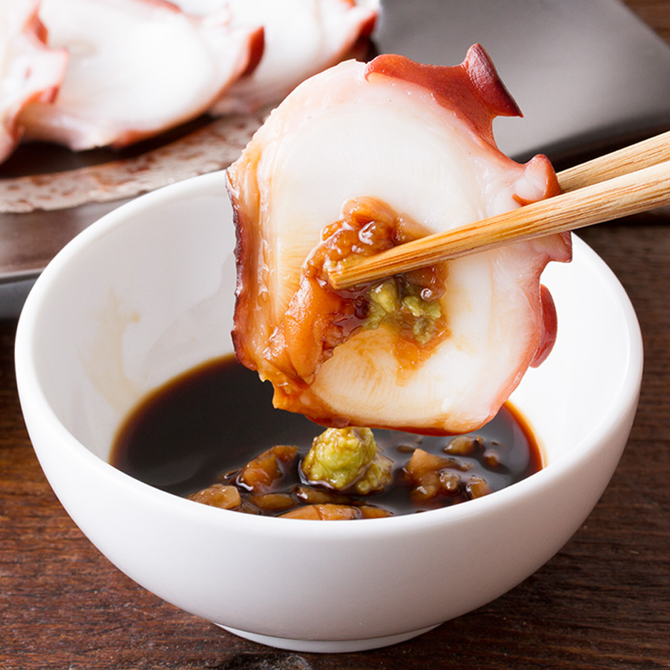 真ダコ　タレ　梅わさび醤油