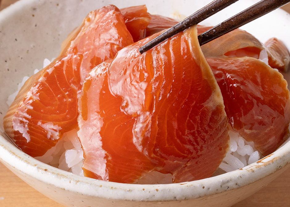 南三陸サーモン 漬け丼の具