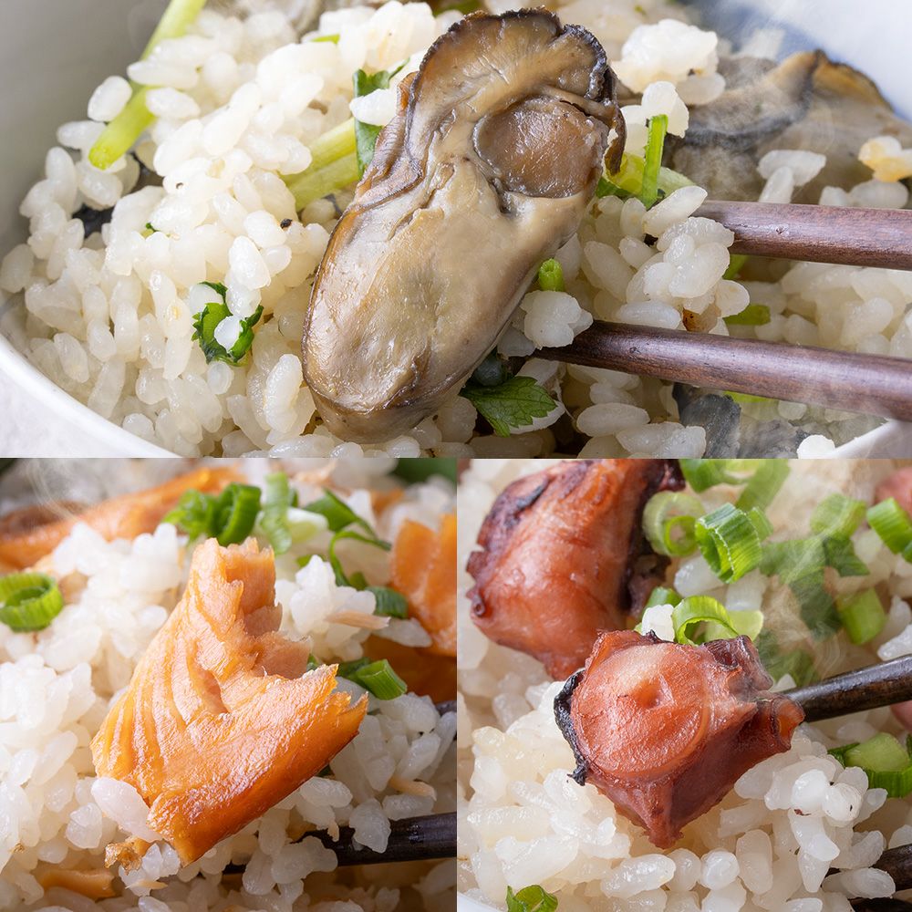 3種から選べる】炊き込みご飯の素（牡蠣・銀鮭・たこ）《常温発送